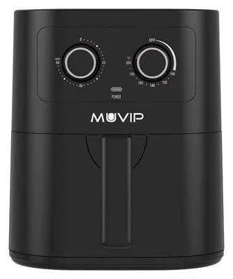 Heißluftfritteuse 4,5 l, 1.600 W, 1200 g, 0–200 °C, Timer, schwarz