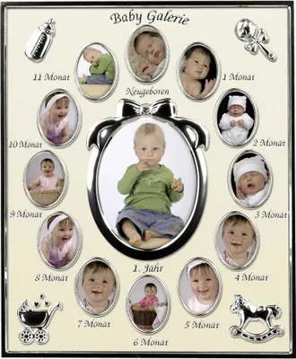 Produktbild von Hama Portrait Frame Baby-Galerie - Fotorahmengalerie - Metall - rechteckig