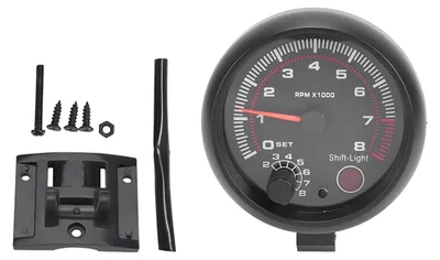 Produktbild von 3,75''Automobile umgerüstetes Instrument Schwarz-Weiß-Licht Tachometer 0-8000 Zeiger 92mm