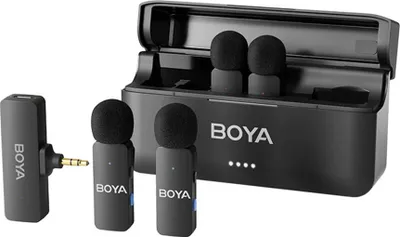 Obrázek produktu pro Boya BOYA BY-V4 | Ultrakompaktní 2,4GHz bezdrátový mikrofonní systém