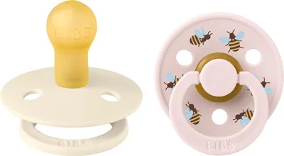 Produktbild von BIBS Studio Colour Schnuller - Bumblebee Ivory - Größe 1 - 2 Stück | Schnuller & Schnullerbänder