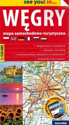 Produktbild von Węgry papierowa mapa samochodowo-turystyczna 1:520 000