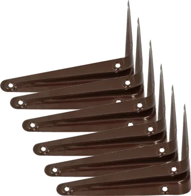 Obrázok produktu pre KOTARBAU® Sada 6 policových podstavcov 150x125 mm Policové podstavce na montáž na stenu Brazen