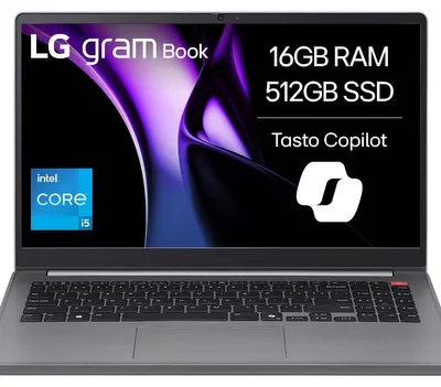 Productafbeelding van LG Gram 15UB50T-G, Intel® Core™ i5, 39,6 cm (15,6 inch), 1920 x 1080 pixels, 16 GB, 512 GB, Windows 11 Pro