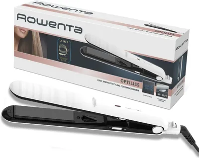 Immagine prodotto di Piastra per capelli Rowenta con rivestimento in Vetroceramica Funzione di stiratura a 11 temperature