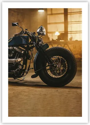 Produktbild von Poster - Poster ohne Rahmen - Motorrad Motor - 50x70 cm - Wand Bild - Wanddeko - Wandbilder - Kunstposter - Wandposter - Bilder - Kunstdruck - Wanddekoration - Wandbild - P2XPA50x70-4233
