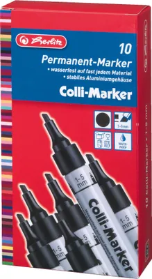 Produktbild von Herlitz 10845360 - Schwarz - Schwarz - Silber - Aluminium - 10 Stück(e)