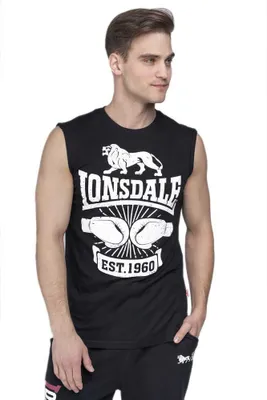 Produktbild von Lonsdale Cleator ärmelloses T-shirt Schwarz 3XL Mann Schwarz 3XL