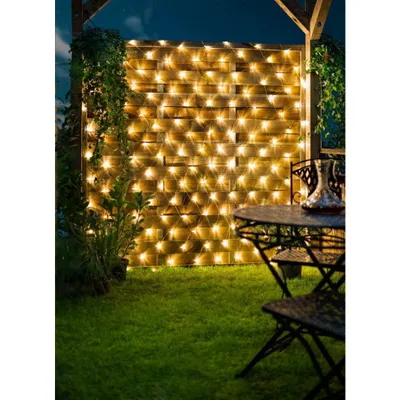Produktbild von LED-Lichternetz Brillare Lichterkette 200 LEDs drinnen draußen Timer 8 Modi