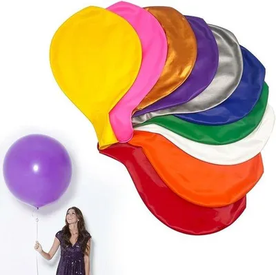 Immagine prodotto di Palloncini grandi colorati da 90 cm per feste di compleanno per bambini