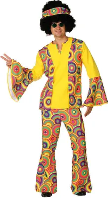 Produktbild von O7329-44-46 Herren Hippie Kostüm Anzug Gr.44-46