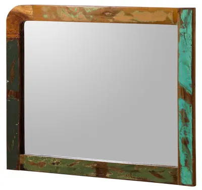 Immagine prodotto di MASSIVMOEBEL24 | SIXTIES #115 Specchio in legno riciclato - laccato / multicolore 100x80