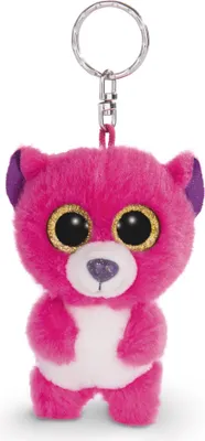 Productafbeelding van NICI GLUBSCHIS sleutelhanger Beer Briggy, Sleutelhanger, Roze, Wit, Metaal, Pluche, Polyester, Figuur, Geschikt voor kinderen vanaf 3 jaar, Geschikt voor jongens/meisjes