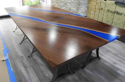 Produktbild von Holz Tisch Esszimmer Epoxy Resin Möbel Konferenztisch Epoxid Harz Giessharz neu