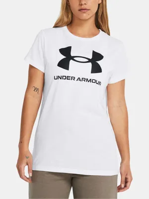 Produktbild von Under Armour Ua W Sportstyle Logo T-Shirt Ss-White 1356305-111__XS