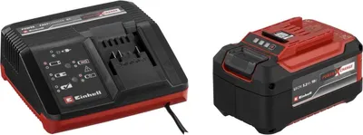 Produktbild von Einhell Power X-Change Starterset 18V 5,2Ah - Ladegerät & Akku - schwarz/rot
