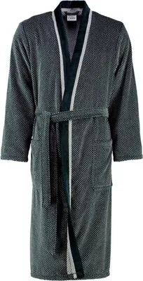 Produktbild von Cawö Herren-Kimono 4839 Farbe silber-schwarz Größe 60