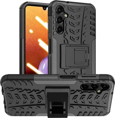 Produktbild von Samsung Galaxy A14 Hülle - Coverup Panzer Back Cover mit Ständer - Schwarz