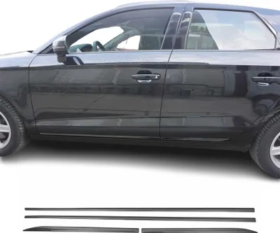 Obrázok produktu pre Ochranná lišta bočných dverí pre Škoda Superb 2008-2015 chrómová oceľ tmavá 4x