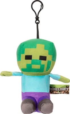 Produktbild von Minecraft: Clip-on Zombie Plüsch 15cm Kuscheltier