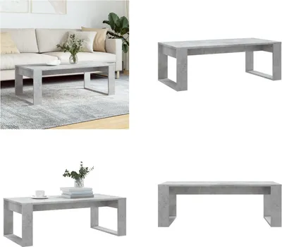 Obrázek produktu pro vidaXL Konferenční stolek betonový šedý 102x50x35 cm Materiál na bázi dřeva - Konferenční stolek - Konferenční stolky - Odkládací stolek - Rozkládací stolek
