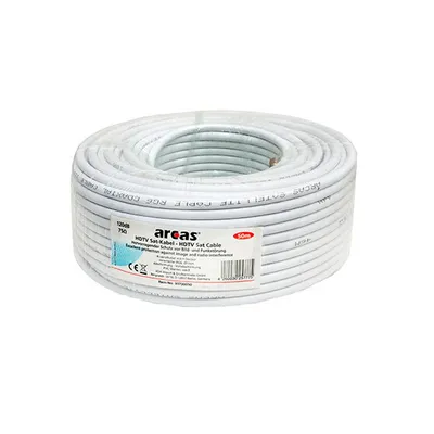 Produktbild von Arcas HDTV Satellitenkabel 50m Koaxialkabel Weiß