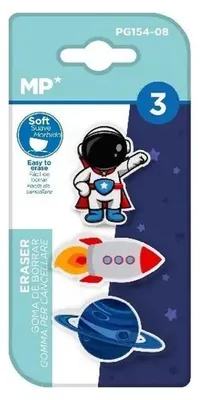 Obrázok produktu pre Gumki do ścierania Kosmos - zestaw 3 sztuki