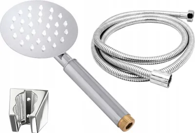 Produktbild von Granitan | Duschset mit Handbrause - Rund - Chrom - Hochwertig - Anticalc-Düsen - 150 cm Schlauch