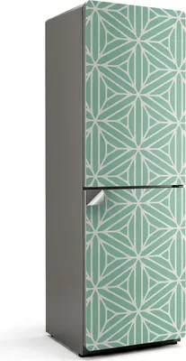 Produktbild von Geometrisches Muster in Symmetrie – Kühlschrank Aufkleber – Klebefolie Kühlschrank – Kühlschrank Nachbildung – Kühlschrankfolie selbstklebend – Küchen Nachbildungation – 60x180 cm