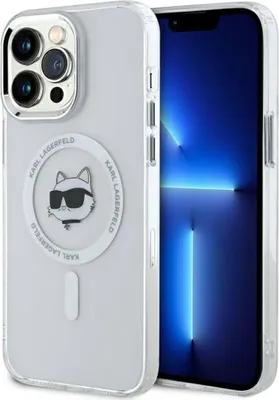 Immagine prodotto di Karl Lagerfeld Klhmp14Xhlschh Iphone 14 Pro Max 6,7 Biały/Bianco Custodia rigida Iml Metallo Testa Choupette Magsafe