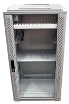 Zdjęcie produktu dla ALLNET ALL-SNB61222BDgrau, 22U, 500 kg, Regulowane nóżki, Zarządzanie okablowaniem, 80 kg, Szary