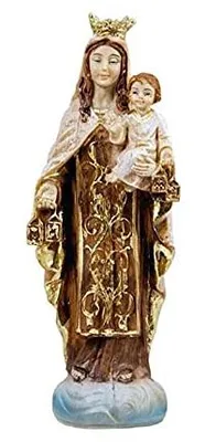 Madonnenfigur aus altem Holz, 12 cm, matt