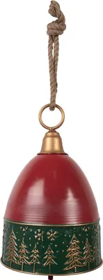 Obrázek produktu pro Clayre & Eef Dekorace zvon Ø 26x38 cm Červený kov
