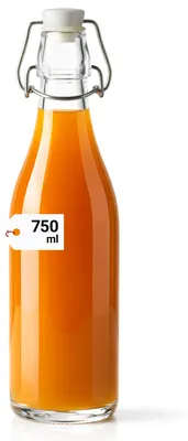 Image de Bouteille en Verre 750 ml avec Fermeture Mécanique – Idéale pour Kombucha, Sirops et Liqueurs Faits Maison