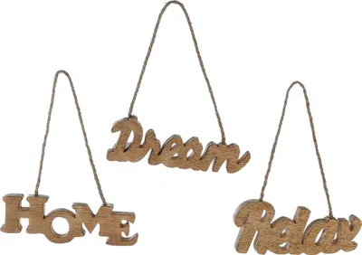 Produktbild von Schriftzug-Hänger "Relax", "Home" & "Dream"