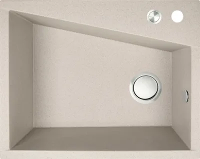 Produktbild von BADLAND Spülbecken Granitspüle Einzelbecken Grenada 48x60 cm Beige | Siphon im SET!