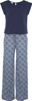 Produktbild von LASCANA Overall blau bedruckt Größe 42