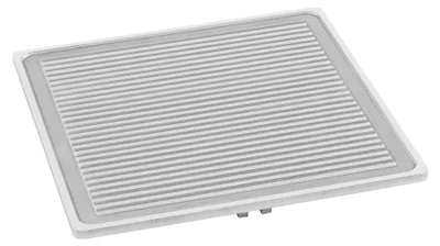 Produktbild von Bartscher Grillplatte Serie 900 R, gerillt, Duplex-Edelstahl, Saftrinne, 360x390x20 mm