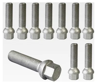 Produktbild von 10x Radschrauben Radbolzen Kugelbund M14x1,5 37mm kompatibel mit