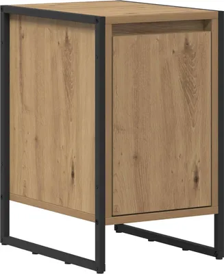 Immagine prodotto di vidaXL Comodino artigianale in rovere 39,5 x 30 x 50 cm Materiale a base di legno
