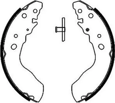 Produktbild von TEXTAR Bremsbackensatz Trommelbremse Hinten für SUZUKI Vitara SUV (ET, TA, TD) 254mm 91051300