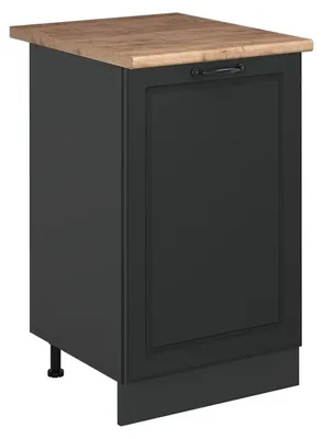 Immagine prodotto di Mobiletto base cucina Vicco R-Line Antracite country/Antracite 50 cm piano di lavoro Rovere dorato, Model 70229