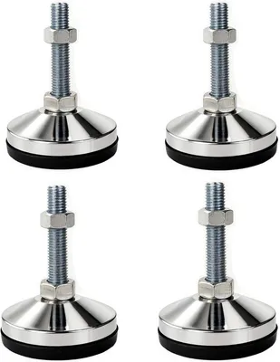 Produktbild von Nivellierfüße, 4 Stück Verstellbare Maschinenfüße D80xM16x100 für Möbel und Maschinen