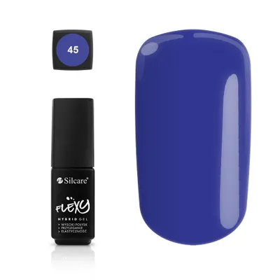 Produktbild von Silcare Flexy Hybridnagellack für Nägel 45, 4,5g - Hochglänzender Gel-Look