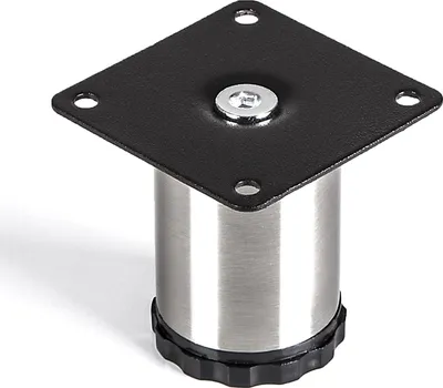 Produktbild von Lukas Möbelfuß Ø 42 mm Schrankfuß höhenverstellbar Edelstahl Höhe 60 mm SO-TECH