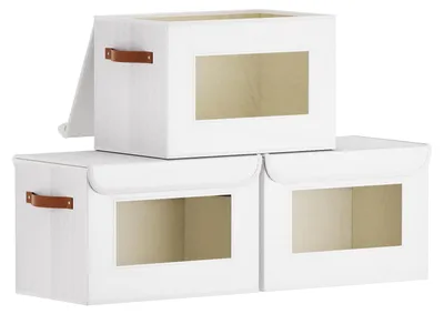 Produktbild von Solidchoice – 3 Aufbewahrungsboxen mit Deckel und Tragegriffen