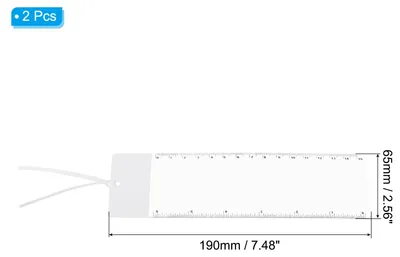 Produktbild von Lesezeichen Lupe mit Lineal 2 Pack 3X Vergr??erung Blatt Seite Lupe Linse fš¹r Sehschwache Menschen Lesen Buch Zeitschrift Zeitung Wei?
