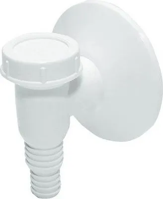 Produktbild von Aufputz-Waschmaschinen-Siphon, weiß – HT/514/K