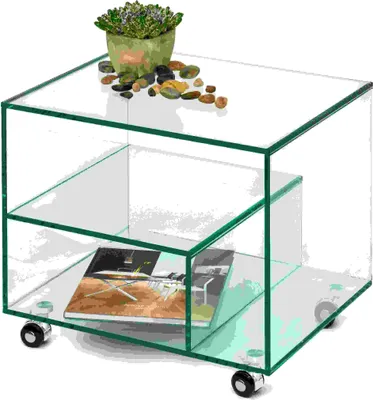 Obrázek produktu pro Ablageregal >6/174< in Klarglas, Glas - 50x45x40cm (BxHxT)