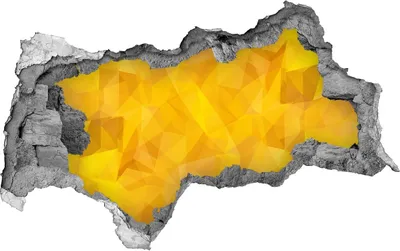 Produktbild von Selbstklebender Loch-3D-Aufkleber 95x73 cm abstrakt Dreiecke